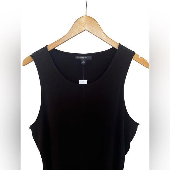 Banana Republic Black Maxi Dress with High Side Slit - Picture 3 of 9